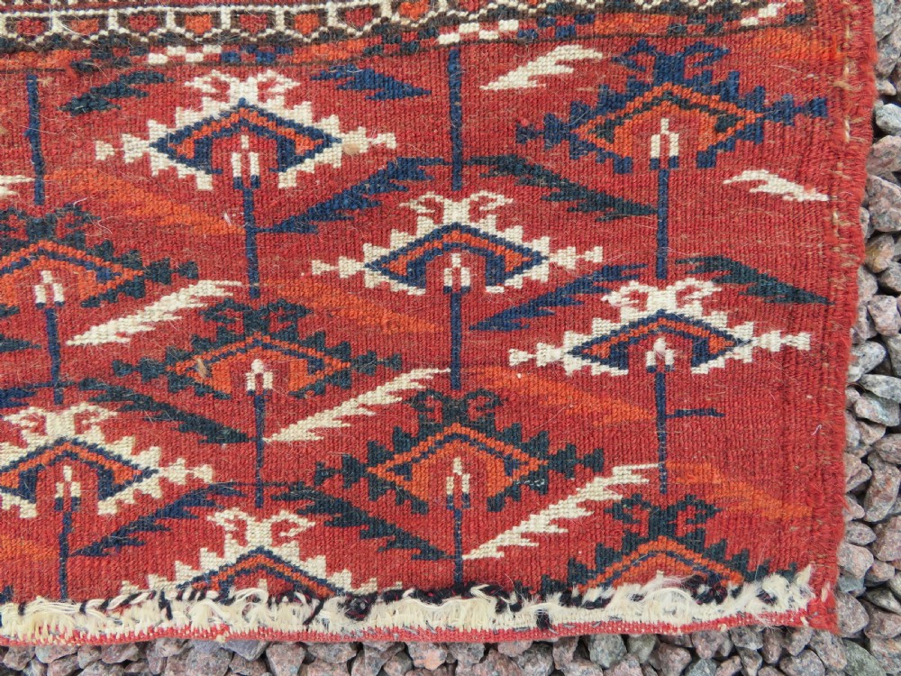 VERY FINELY WOVEN ANTIQUE TEKKE TURKMEN CHUVAL RUG. GREAT WALL ART. View XXV