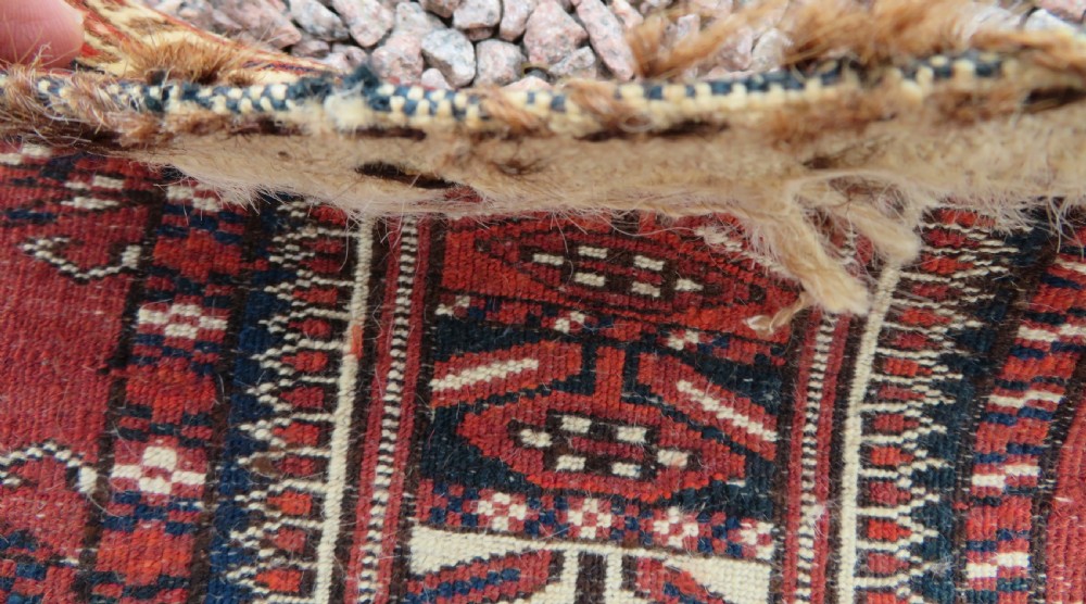 VERY FINELY WOVEN ANTIQUE TEKKE TURKMEN CHUVAL RUG. GREAT WALL ART. View XXVIII