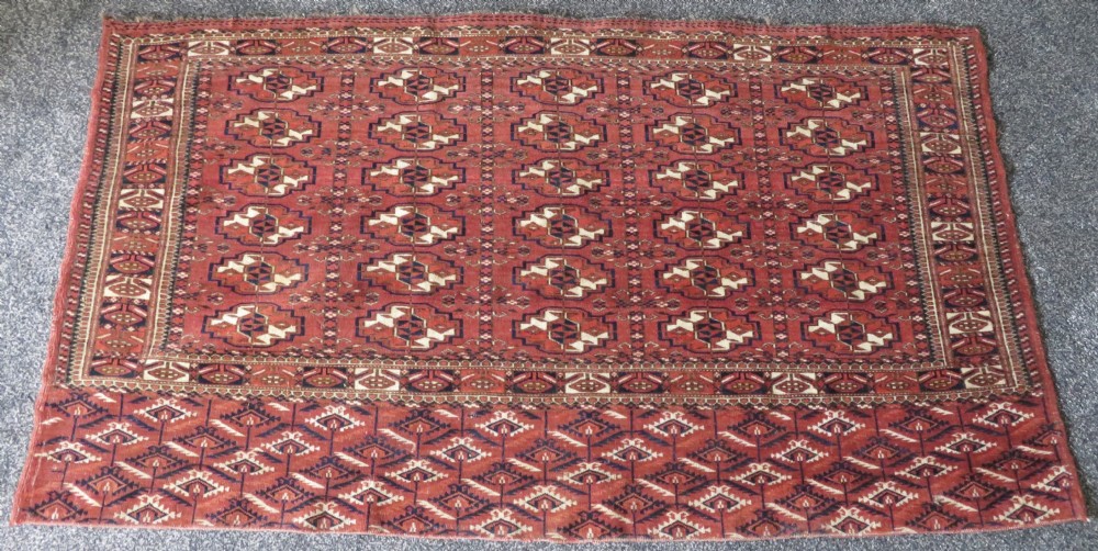 VERY FINELY WOVEN ANTIQUE TEKKE TURKMEN CHUVAL RUG. GREAT WALL ART. View XXXI