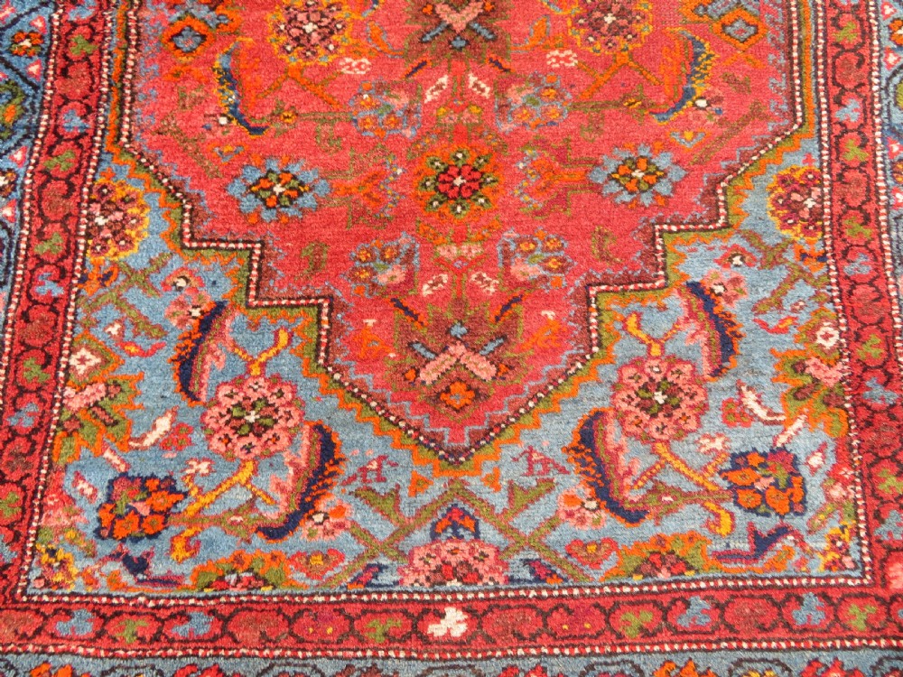 ANTIQUE KURDISH RUNNER LONG RUG. VERY UNUSUAL OVERALL LOOK & COLOURS. View IX