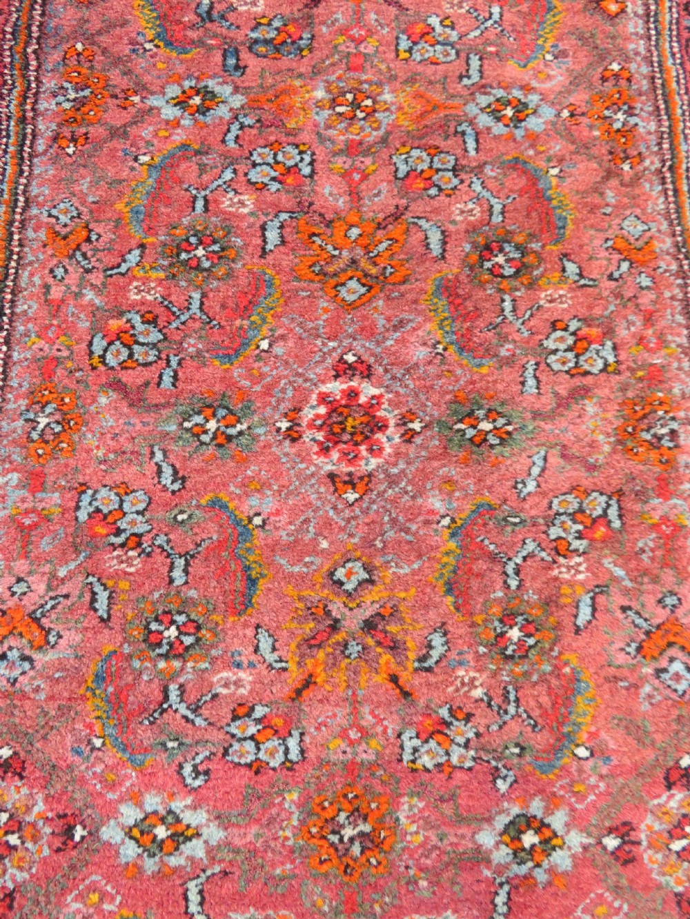 ANTIQUE KURDISH RUNNER LONG RUG. VERY UNUSUAL OVERALL LOOK & COLOURS. View XII