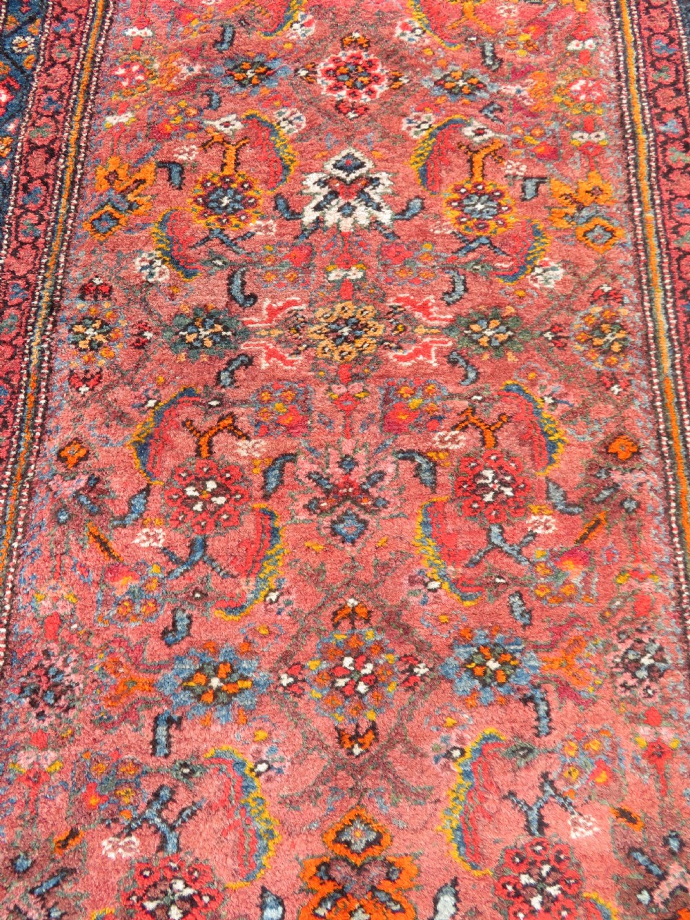 ANTIQUE KURDISH RUNNER LONG RUG. VERY UNUSUAL OVERALL LOOK & COLOURS. View XIII