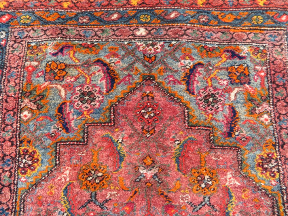 ANTIQUE KURDISH RUNNER LONG RUG. VERY UNUSUAL OVERALL LOOK & COLOURS. View XIV