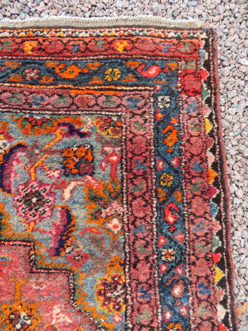 ANTIQUE KURDISH RUNNER LONG RUG. VERY UNUSUAL OVERALL LOOK & COLOURS. View XVI