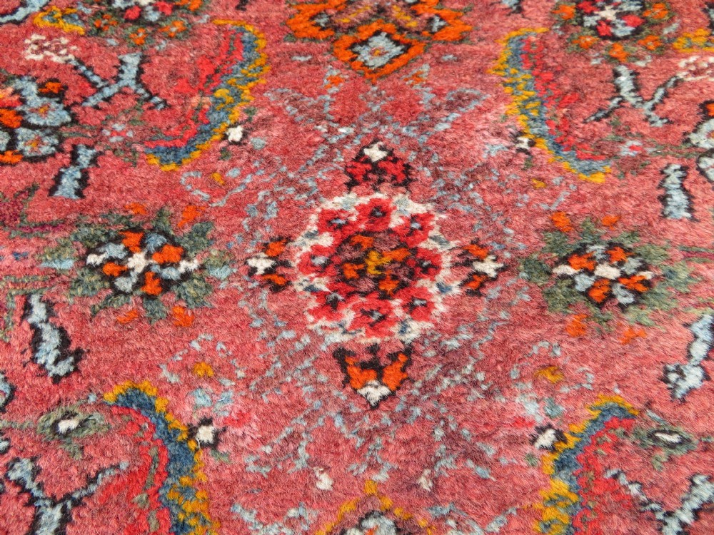 ANTIQUE KURDISH RUNNER LONG RUG. VERY UNUSUAL OVERALL LOOK & COLOURS. View XX