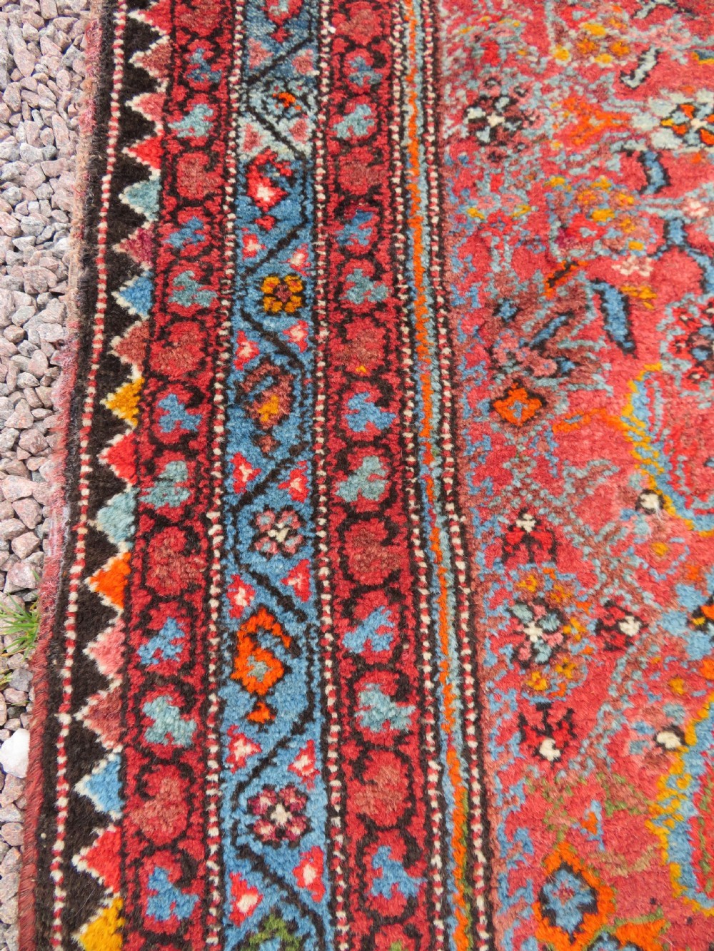 ANTIQUE KURDISH RUNNER LONG RUG. VERY UNUSUAL OVERALL LOOK & COLOURS. View XXIII