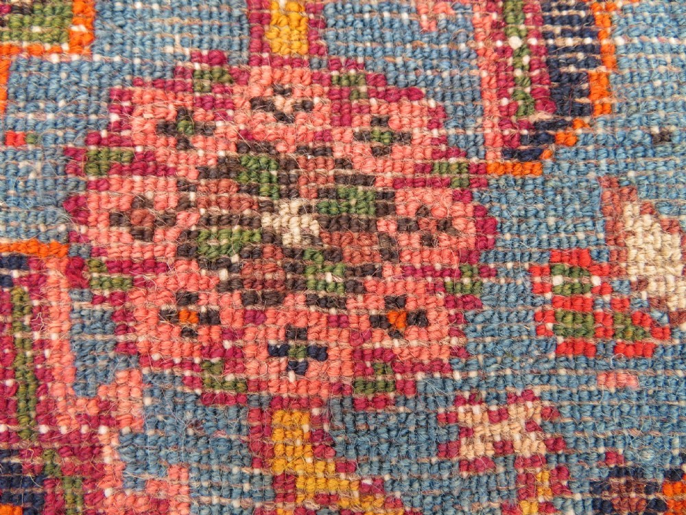 ANTIQUE KURDISH RUNNER LONG RUG. VERY UNUSUAL OVERALL LOOK & COLOURS. View XXIX