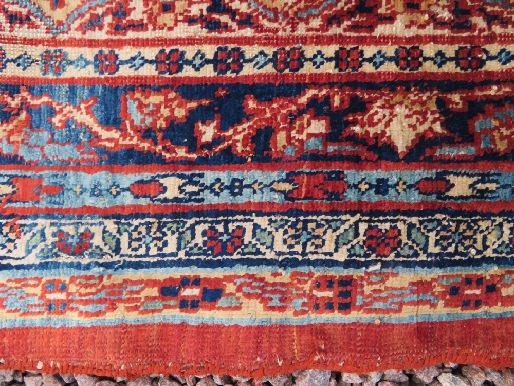 DISTRESSED ANTIQUE SILK TABRIZ PRAYER RUG. THIRD QUARTER 19TH CENTURY. View XXIII