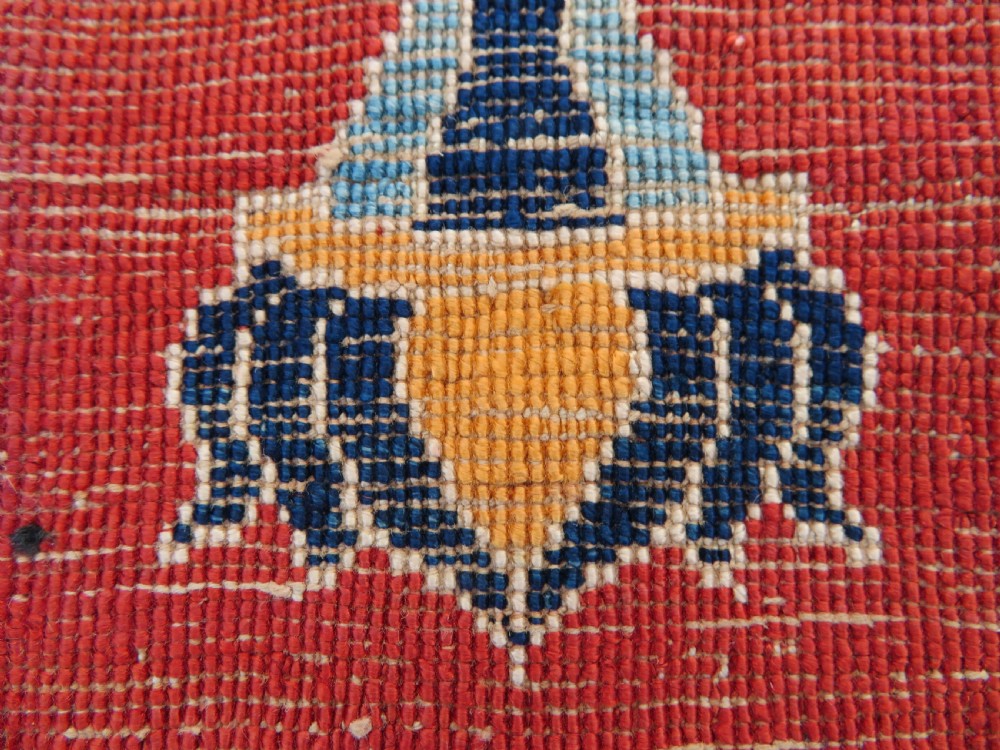 DISTRESSED ANTIQUE SILK TABRIZ PRAYER RUG. THIRD QUARTER 19TH CENTURY. View XXVI