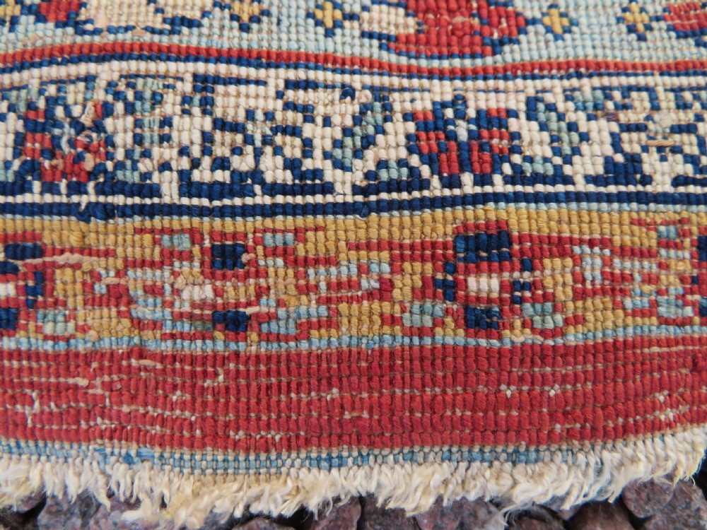 DISTRESSED ANTIQUE SILK TABRIZ PRAYER RUG. THIRD QUARTER 19TH CENTURY. View XXVII
