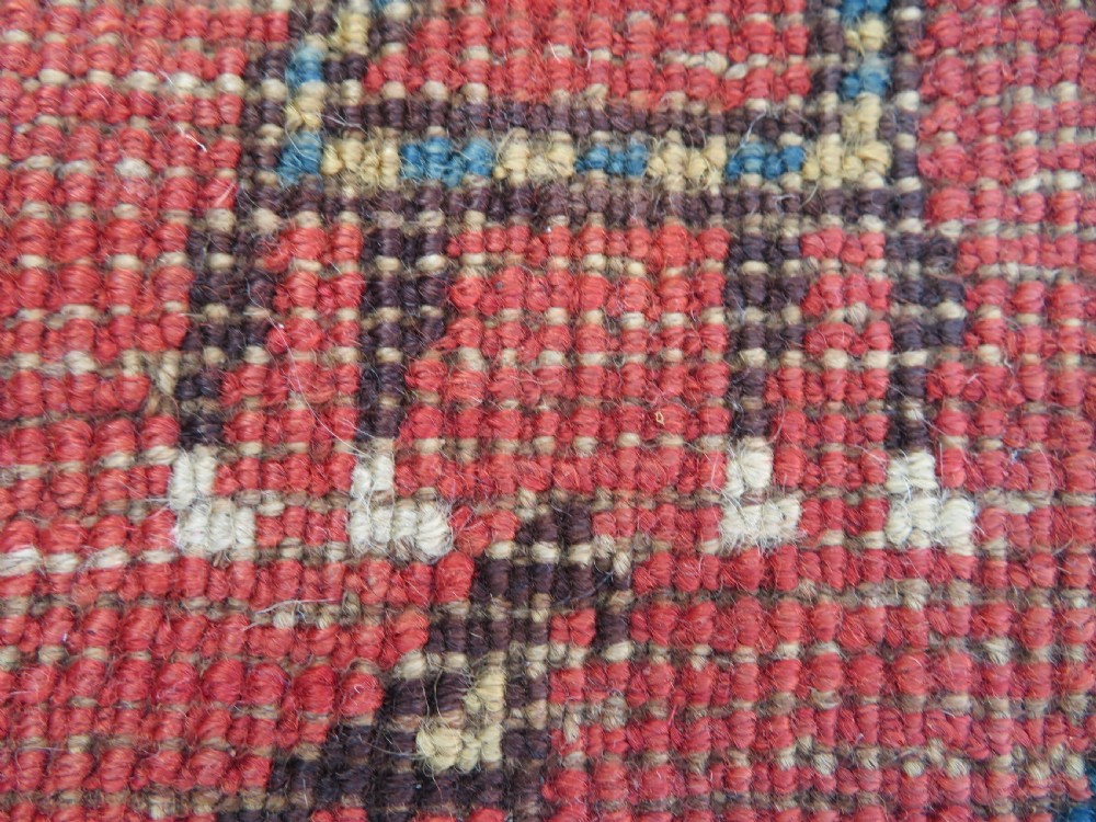 ANTIQUE SHABBY CHIC CAUCASIAN KAZAK LARGE RUG. ANIMALS & BIRDS. View XXVI