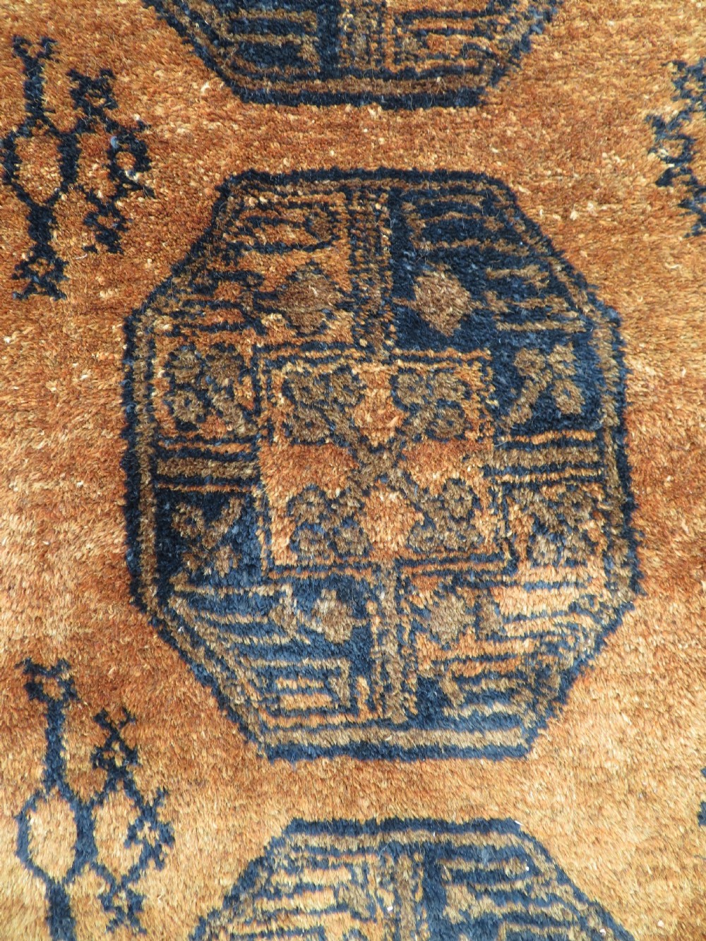 OLD GOLD AFGHAN ERSARI VILLAGE RUG. GOLDEN AFGHAN RUG. View XXI