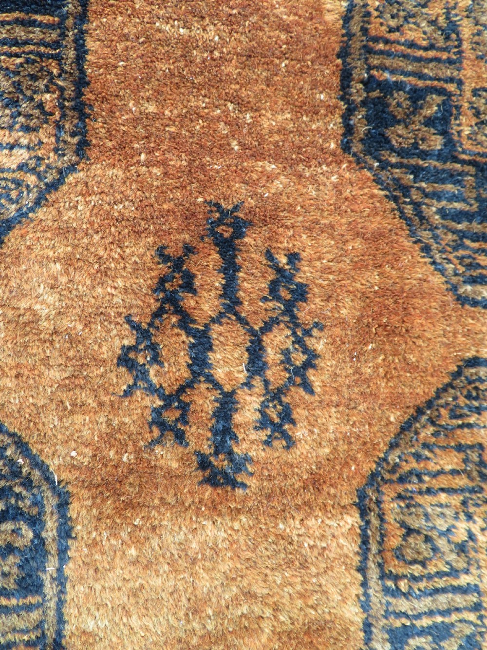 OLD GOLD AFGHAN ERSARI VILLAGE RUG. GOLDEN AFGHAN RUG. View XXII