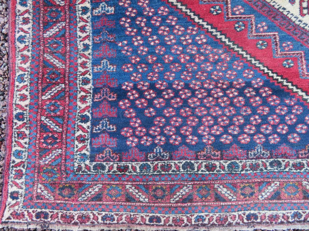 PRETTY SHABBY CHIC LARGE ANTIQUE AFSHAR RUG. View VII