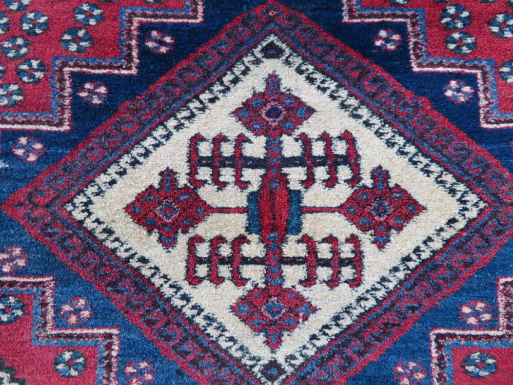 PRETTY SHABBY CHIC LARGE ANTIQUE AFSHAR RUG. View VIII