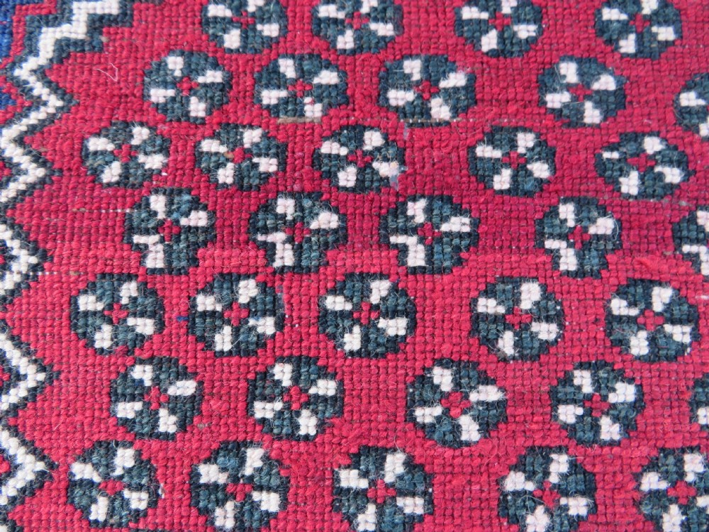 PRETTY SHABBY CHIC LARGE ANTIQUE AFSHAR RUG. View XIX