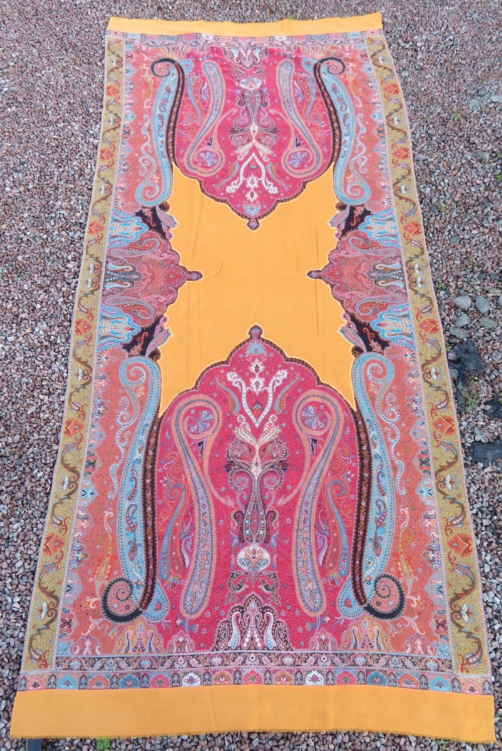 VERY FINE JAMAWAR SHAWL,KASHMIR INDIA,MID 19TH CENTURY. View III