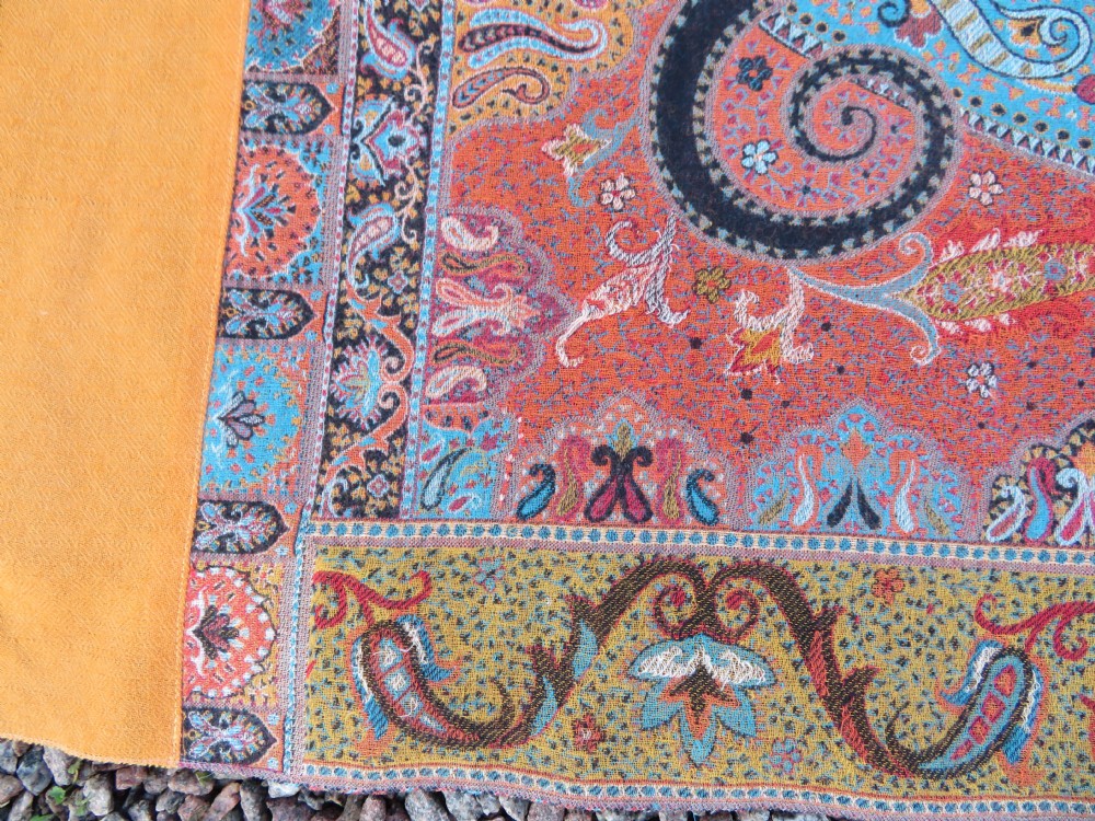 VERY FINE JAMAWAR SHAWL,KASHMIR INDIA,MID 19TH CENTURY. View V