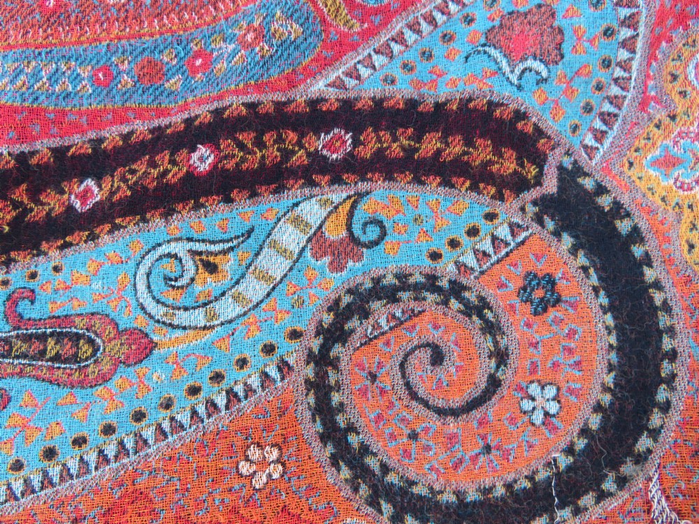 VERY FINE JAMAWAR SHAWL,KASHMIR INDIA,MID 19TH CENTURY. View XVI
