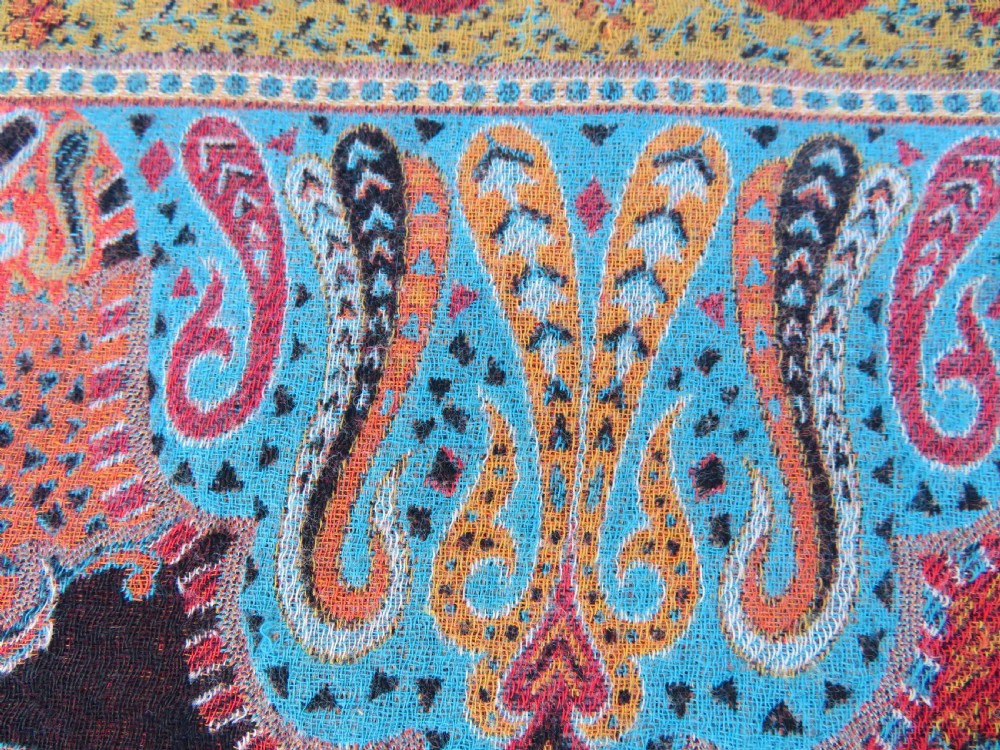 VERY FINE JAMAWAR SHAWL,KASHMIR INDIA,MID 19TH CENTURY. View XXIII