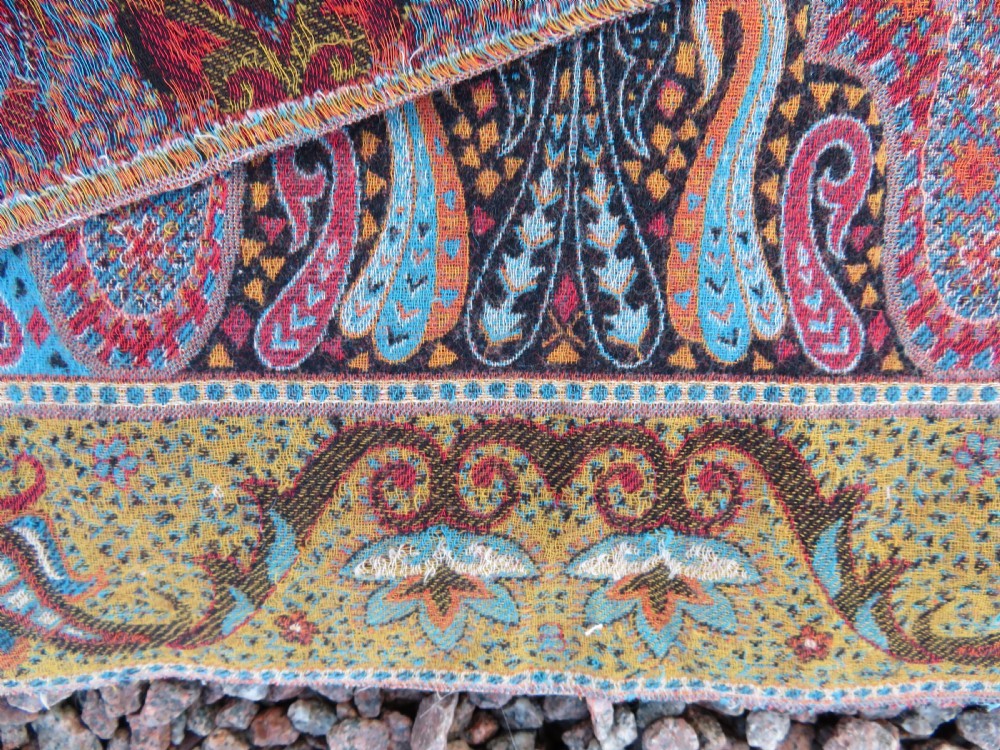 VERY FINE JAMAWAR SHAWL,KASHMIR INDIA,MID 19TH CENTURY. View XXIV