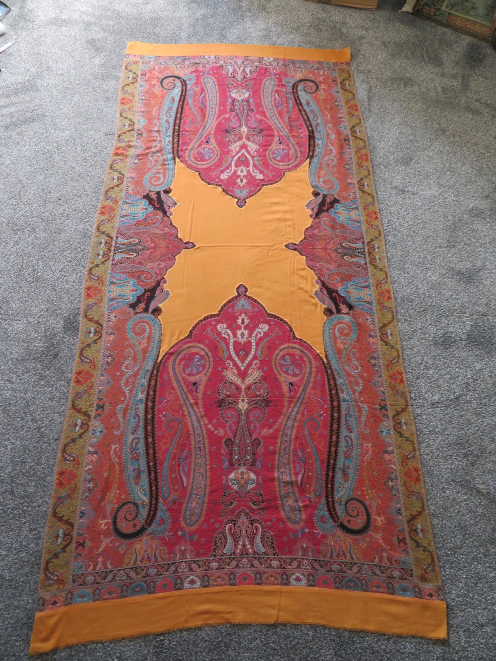 VERY FINE JAMAWAR SHAWL,KASHMIR INDIA,MID 19TH CENTURY. View XXVI
