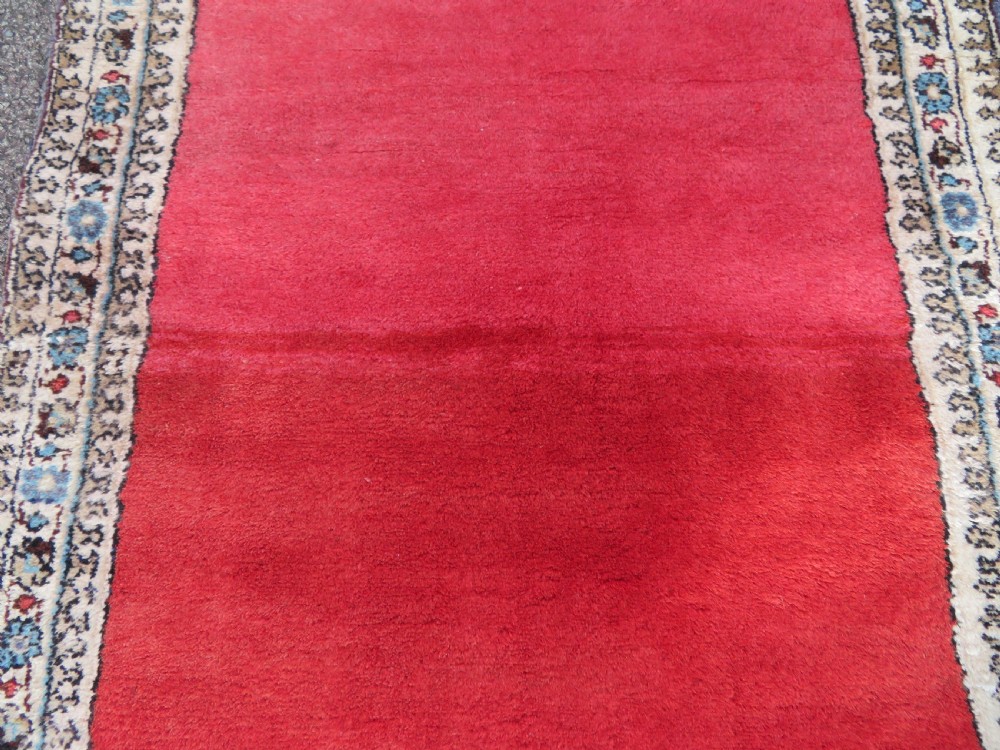 UNUSUAL MET-HANE (EMPTY FIELD) LONG NARROW HALL RUNNER. 426CM X 75CM.  View XIX