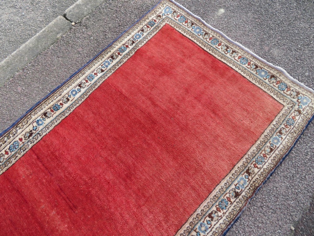 UNUSUAL MET-HANE (EMPTY FIELD) LONG NARROW HALL RUNNER. 426CM X 75CM.  View XXI