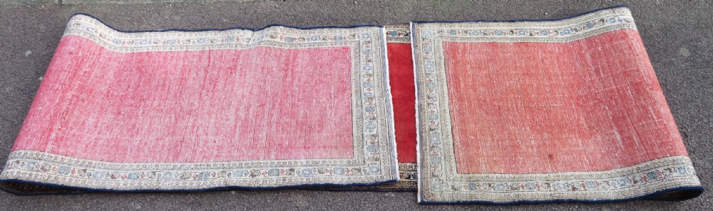 UNUSUAL MET-HANE (EMPTY FIELD) LONG NARROW HALL RUNNER. 426CM X 75CM.  View XXIV