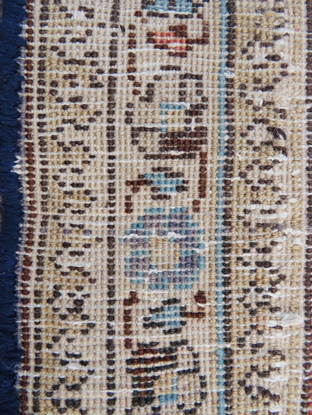 UNUSUAL MET-HANE (EMPTY FIELD) LONG NARROW HALL RUNNER. 426CM X 75CM.  View XXVI
