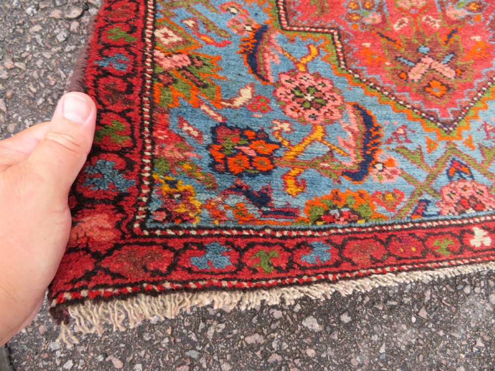 HANDSOME ANTIQUE NARROW KURDISH RUNNER. 393CM X 72CM. View VII
