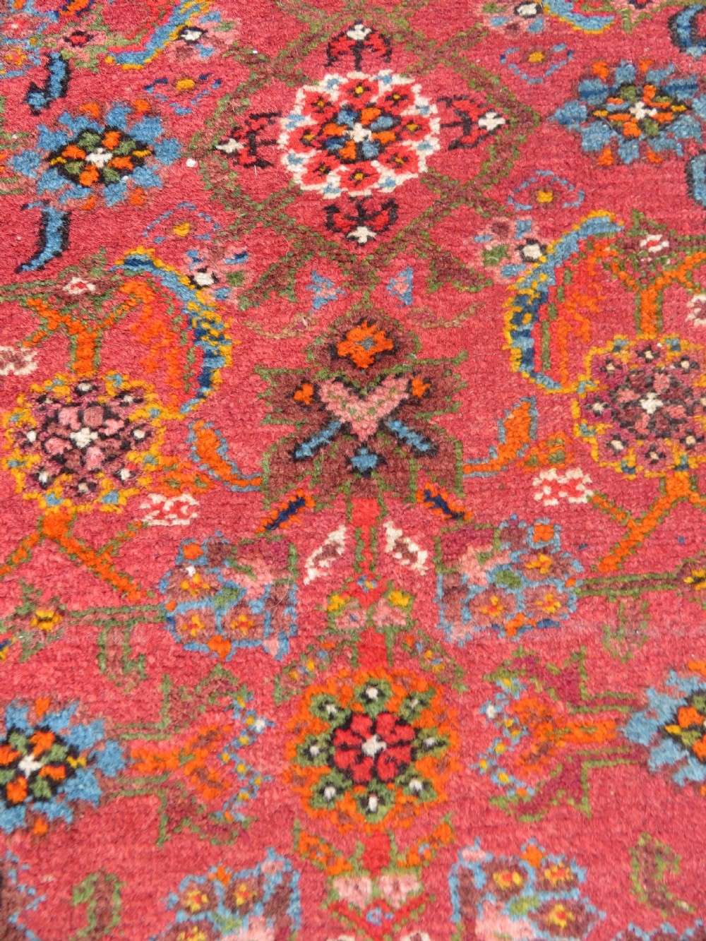 HANDSOME ANTIQUE NARROW KURDISH RUNNER. 393CM X 72CM. View IX