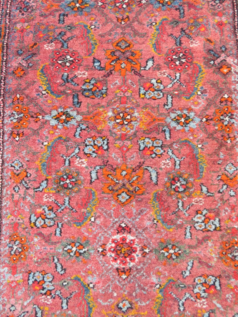 HANDSOME ANTIQUE NARROW KURDISH RUNNER. 393CM X 72CM. View XIII