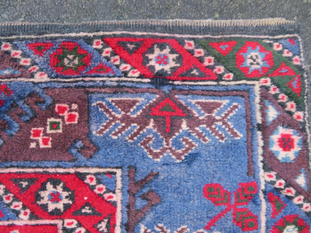 OLD ANATOLIAN TURKISH DOSEMEALTI ANTALYA VILLAGE RUG VEGETABLE DYED. 199CM X 117CM. View XIII