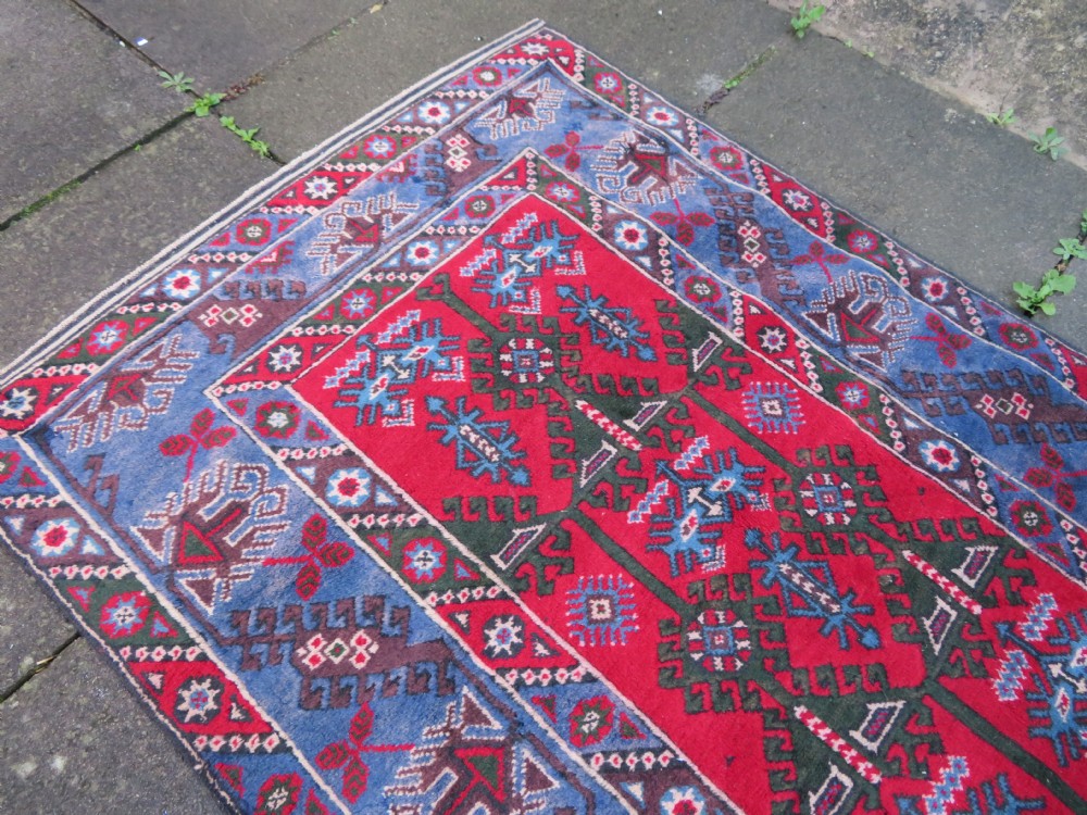 OLD ANATOLIAN TURKISH DOSEMEALTI ANTALYA VILLAGE RUG VEGETABLE DYED. 199CM X 117CM. View XVI