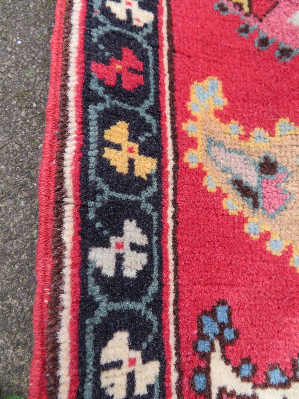 UNUSUAL OLD QUCHAN KURD KURDISH RUG. STUNNING BOTEH DESIGN. 198CM X 138CM. View XI