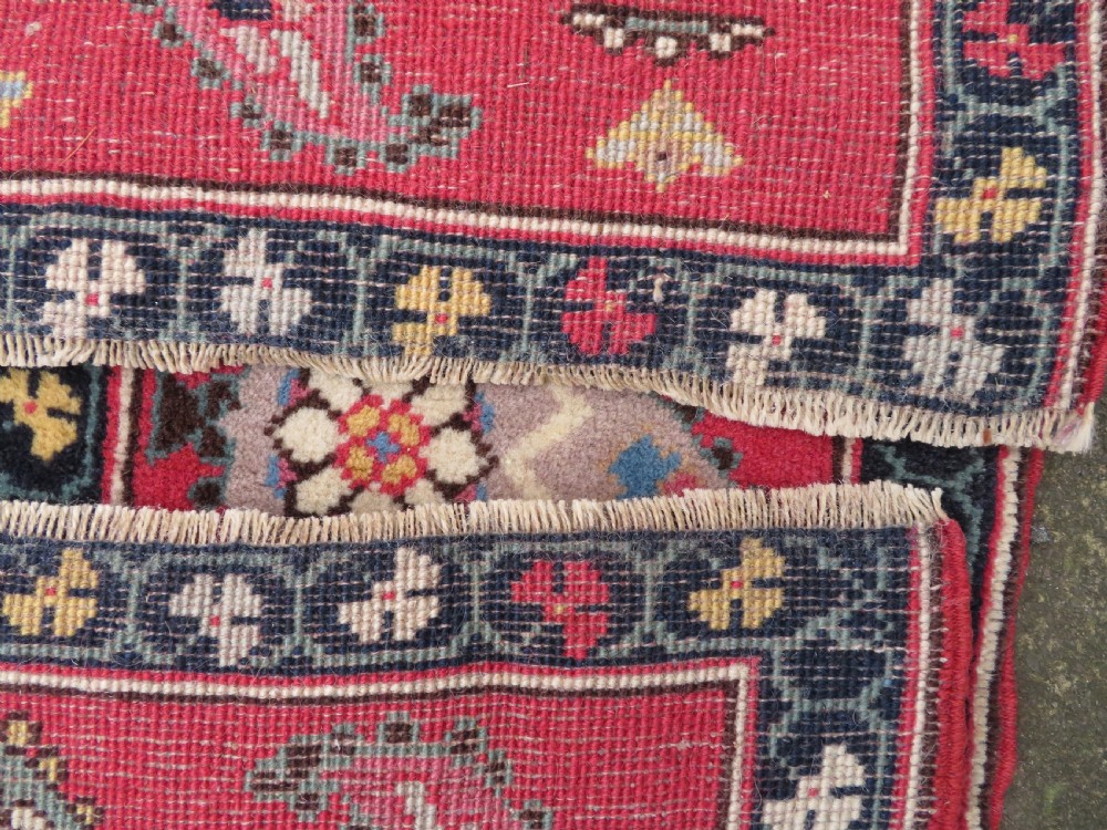 UNUSUAL OLD QUCHAN KURD KURDISH RUG. STUNNING BOTEH DESIGN. 198CM X 138CM. View XXI