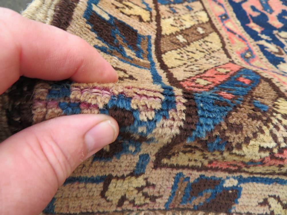 ANTIQUE CAUCASIAN DAGHESTAN LESGHISTAN RUG.UNUSUAL FILLER ORNAMENTS.193CM X 140CM. View XI