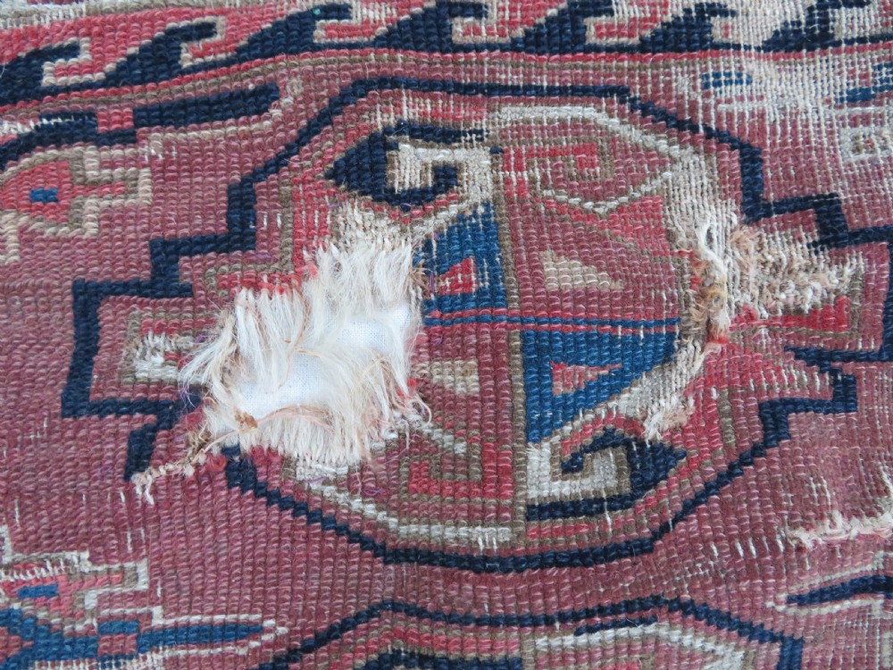 COLLECTABLE ARCHAIC ANTIQUE YOMUT TURKMEN CHUVAL. RUG DISPLAY. CIRCA 1800. View VII