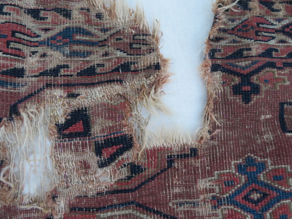 COLLECTABLE ARCHAIC ANTIQUE YOMUT TURKMEN CHUVAL. RUG DISPLAY. CIRCA 1800. View VIII