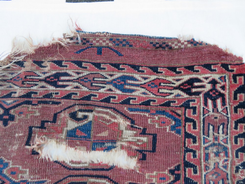 COLLECTABLE ARCHAIC ANTIQUE YOMUT TURKMEN CHUVAL. RUG DISPLAY. CIRCA 1800. View IX
