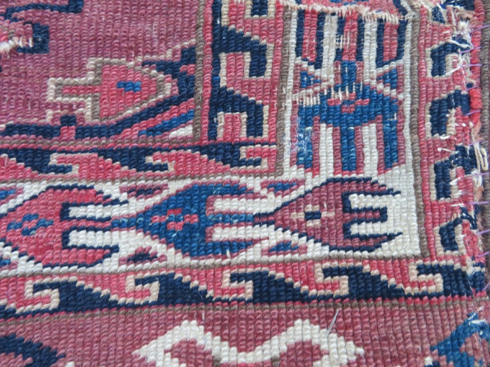 COLLECTABLE ARCHAIC ANTIQUE YOMUT TURKMEN CHUVAL. RUG DISPLAY. CIRCA 1800. View XI