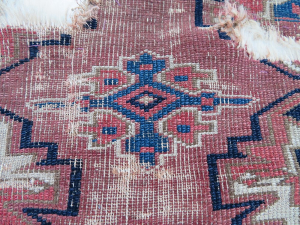 COLLECTABLE ARCHAIC ANTIQUE YOMUT TURKMEN CHUVAL. RUG DISPLAY. CIRCA 1800. View XII