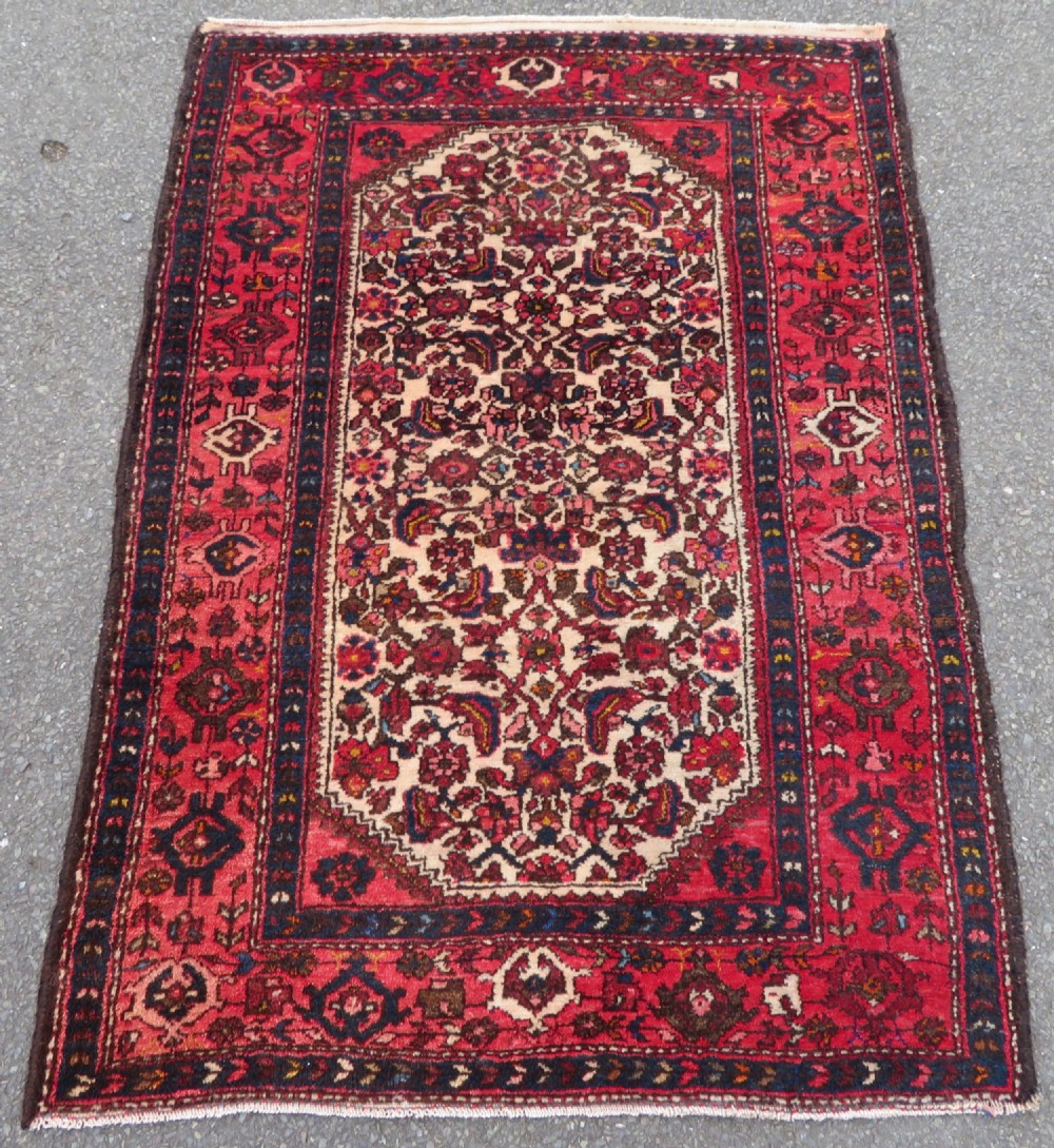 Antique Borchalu Village Rug. Central IVory Ground With Herati Pattern. West Persia.140cm X 99cm.