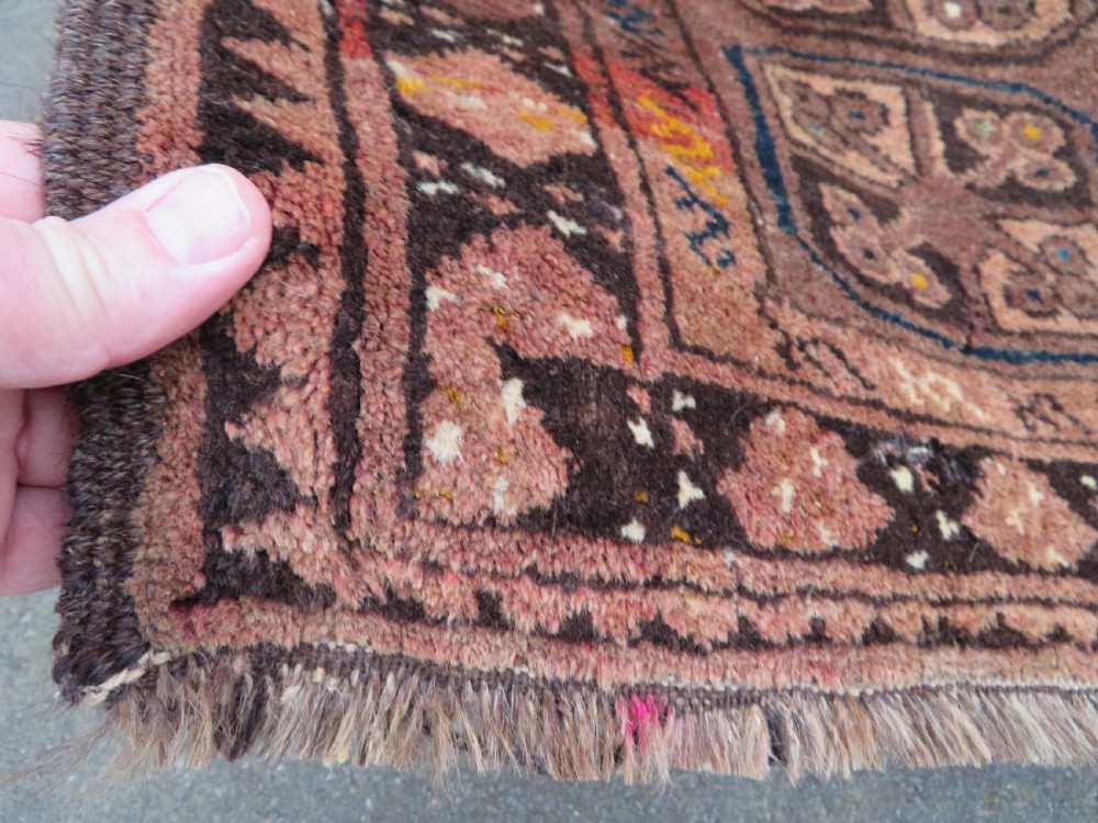 120cm X 85cm. late 19th century Antique afghan ersari turkmen rug. View V