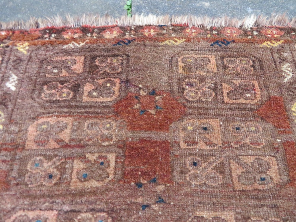 120cm X 85cm. late 19th century Antique afghan ersari turkmen rug. View XI