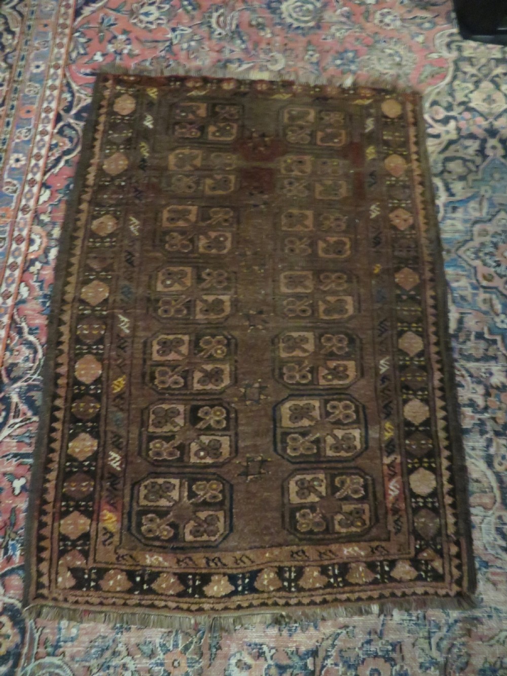 120cm X 85cm. late 19th century Antique afghan ersari turkmen rug. View XX