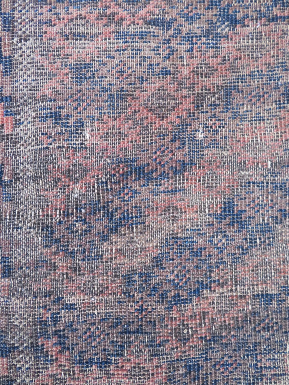 2 X ANTIQUE DISTRESSED BALUCH RUGS. NORTH EAST PERSIA. 118CM X 82CM. 88CM X 64CM. View XI