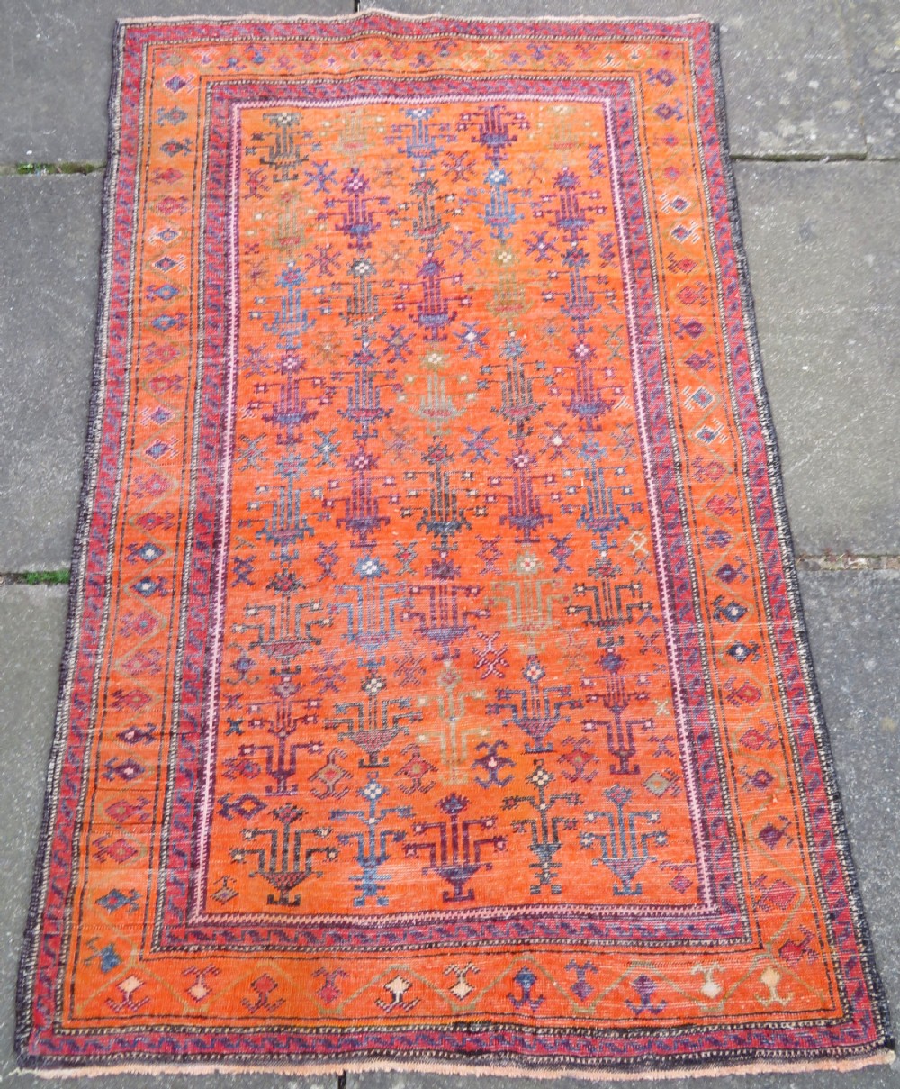 UNUSUAL ANTIQUE BALUCH RUG. 142CM X 92CM. View XVI