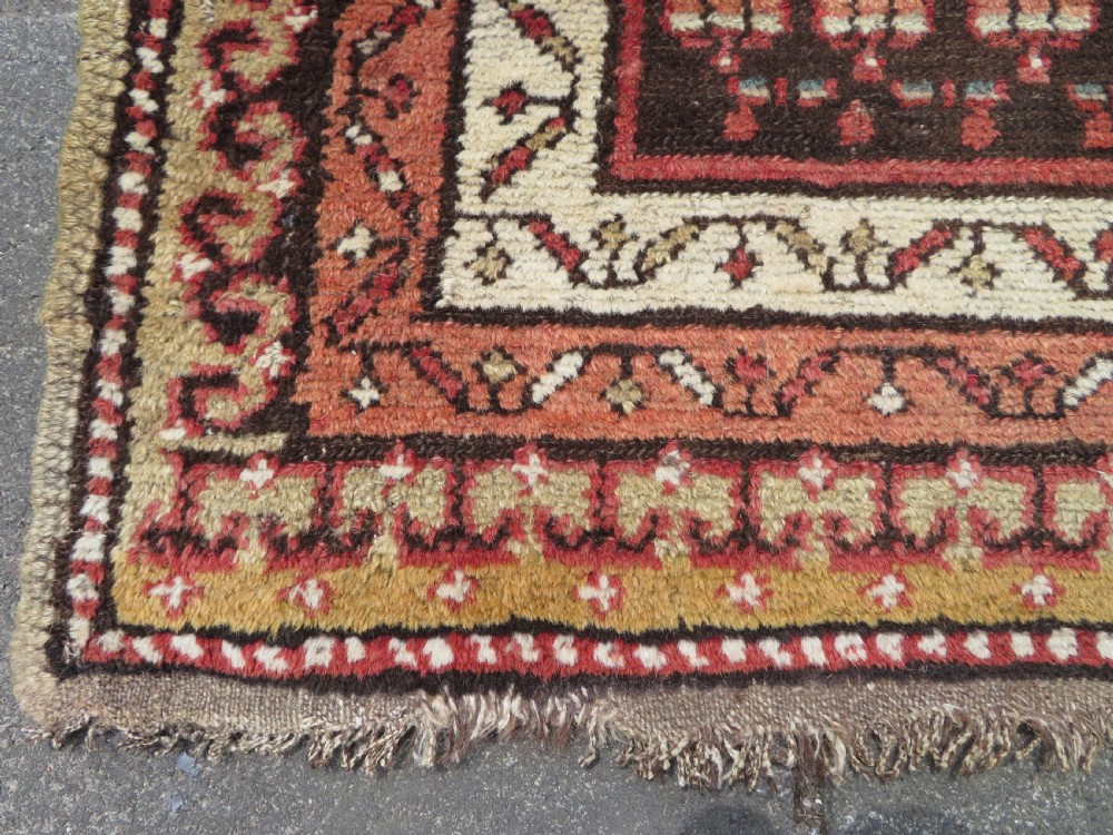 ANTIQUE KURDISH LONG RUG RUNNER. (SARAB DESIGN) KURDISH HOMELANDS NORTH WEST PERSIA. 266CM X 112CM View VI